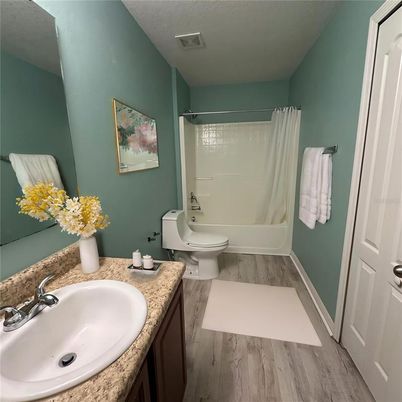 Bathroom, Interior, Wood Texture Flooring