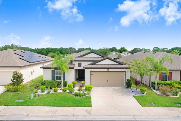 Attached, Exterior, Facade, Solar Panels, Ranch
