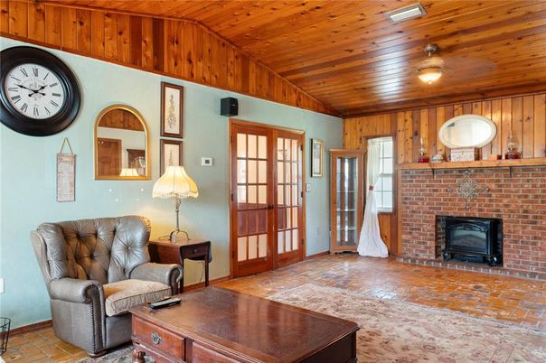 Fireplace, Interior, Wooden Ceilings, Wooden Walls