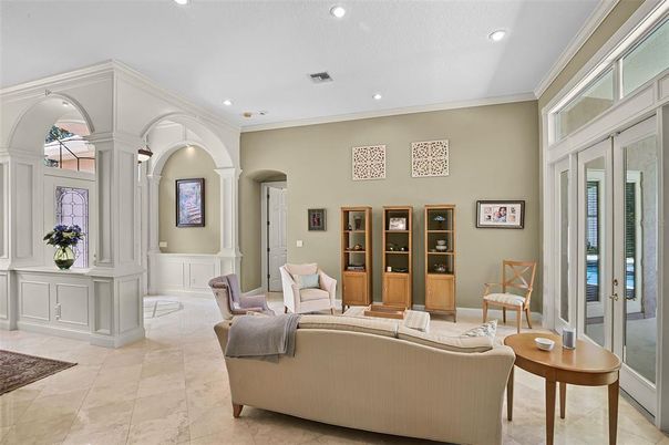 Interior, Living room, Recessed Lighting