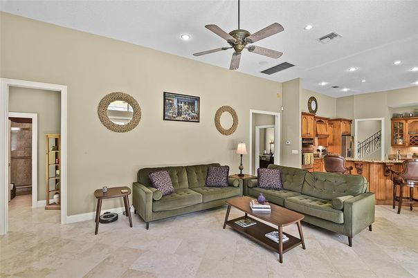 Interior, Kitchen, Living room, Recessed Lighting