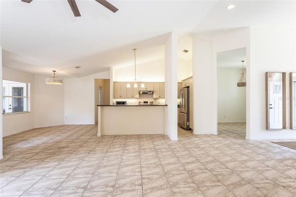 Chandelier, Interior, Kitchen, Pendant Lights, Recessed Lighting, Stainless Steel Appliances
