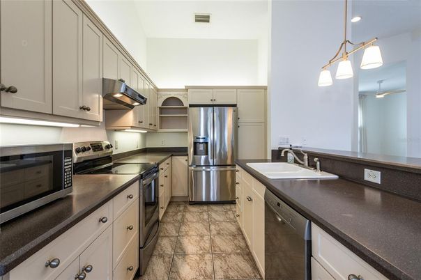 Interior, Kitchen, Pendant Lights, Recessed Lighting, Stainless Steel Appliances