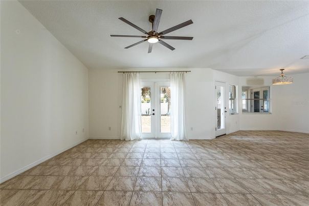 Chandelier, Empty room, Interior