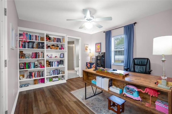 Home Office, Interior, Wood Texture Flooring