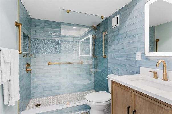 Bathroom, Glass Shower, Interior