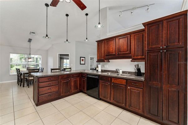Dining room, Interior, Kitchen, Pendant Lights