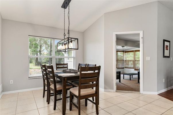 Dining room, Interior, Pendant Lights