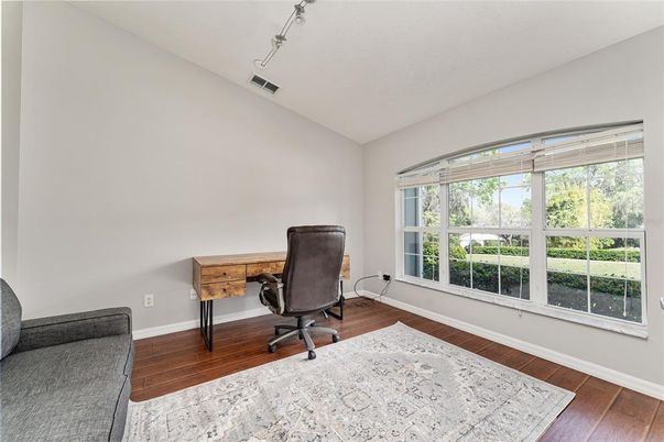 Home Office, Interior, Wood Texture Flooring