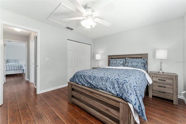 Bedroom, Interior, Wood Texture Flooring