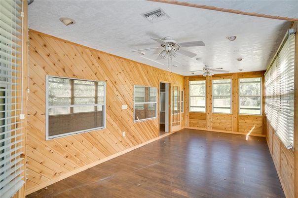 Empty room, Interior, Wood Texture Flooring, Wooden Walls