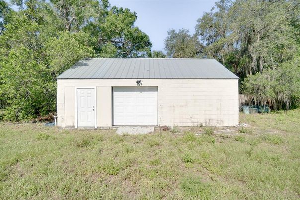 Backyard, Detached Garage, Exterior
