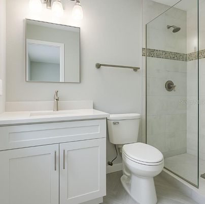 Bathroom, Glass Shower, Interior