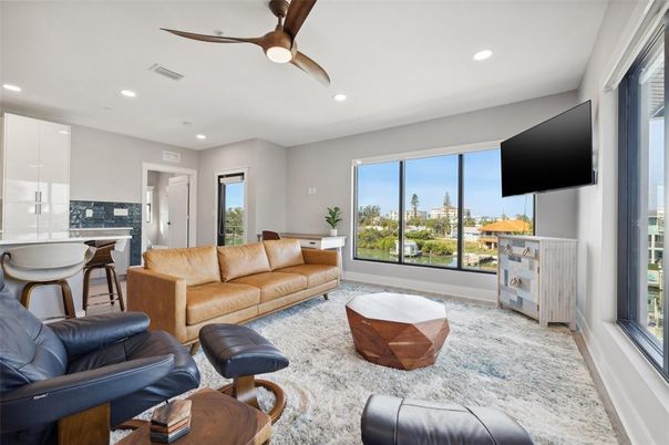 Interior, Living room, Recessed Lighting