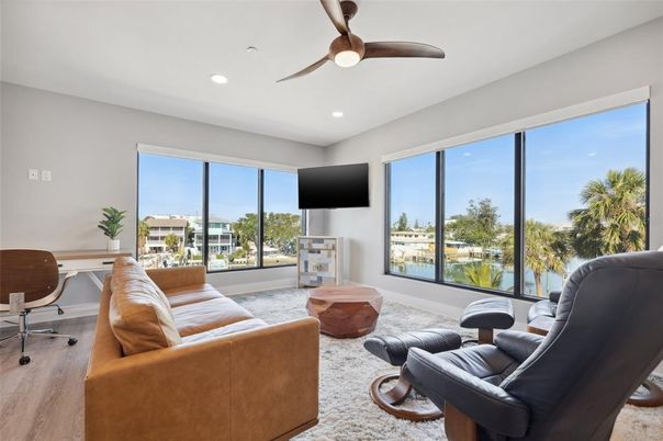 Home Office, Interior, Living room, Recessed Lighting, Water
