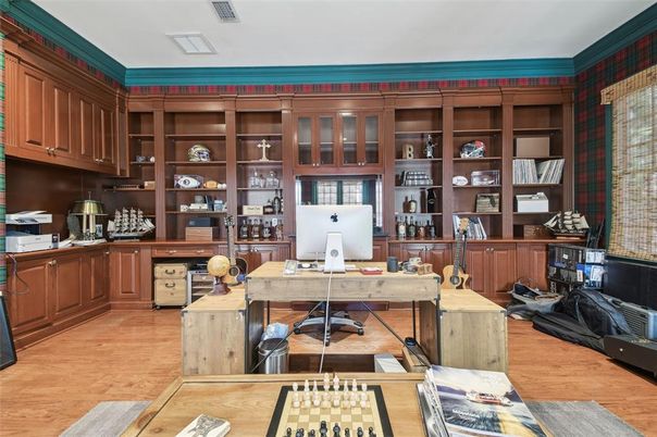 Home Office, Interior, Wood Texture Flooring