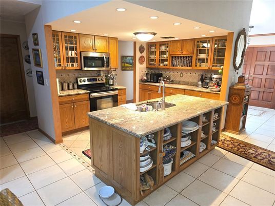 Interior, Kitchen, Recessed Lighting, Stainless Steel Appliances