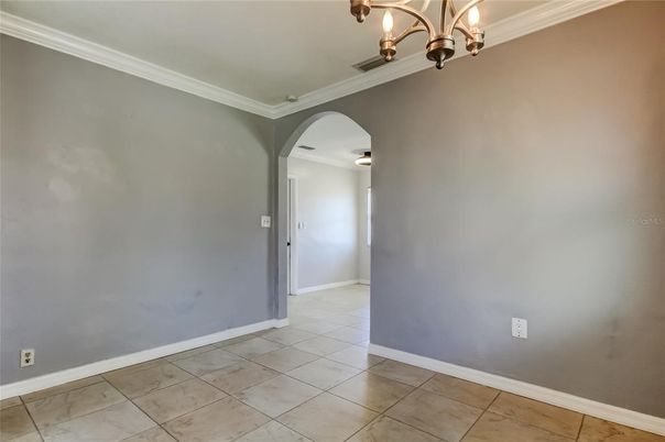 Chandelier, Empty room, Interior