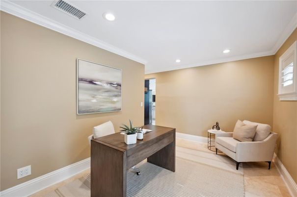 Home Office, Interior, Recessed Lighting
