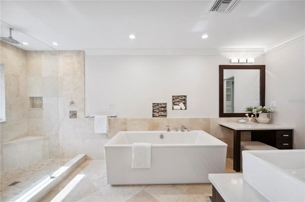 Bathroom, Free Standing Baths, Interior, Recessed Lighting