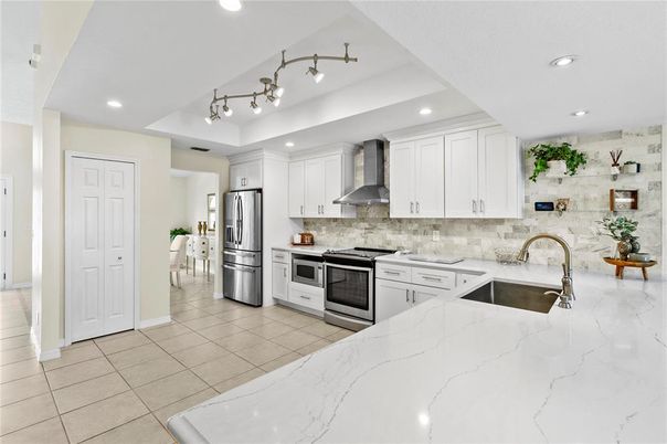 Interior, Kitchen, Recessed Lighting, Stainless Steel Appliances