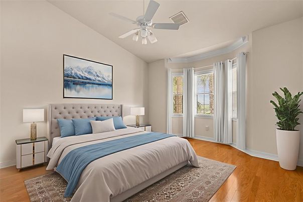 Bedroom, Interior, Wood Texture Flooring