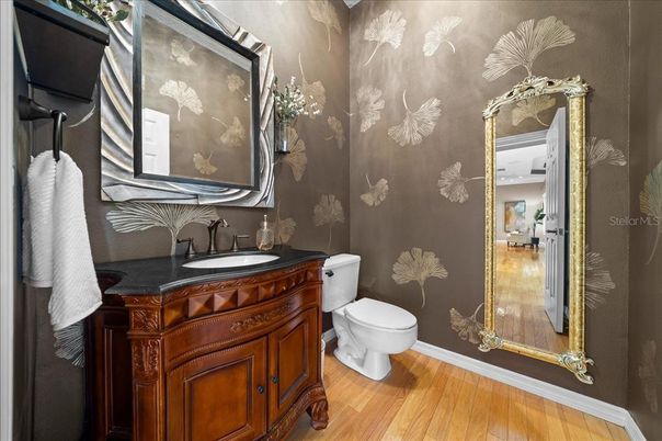 Bathroom, Interior, Wood Texture Flooring
