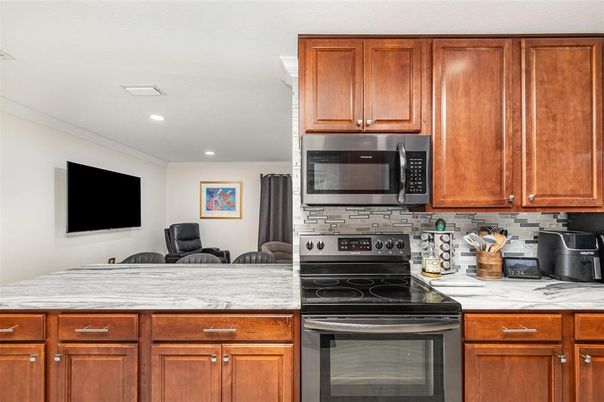 Interior, Kitchen, Recessed Lighting, Stainless Steel Appliances