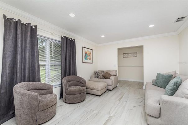 Interior, Living room, Marble, Recessed Lighting