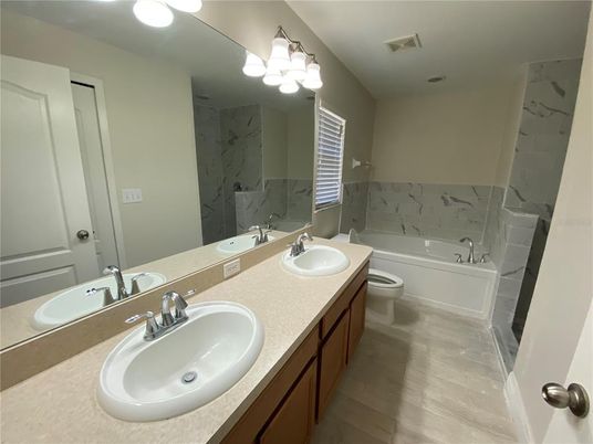 Bathroom, Dual Sink Vanities, Interior, Marble Walls