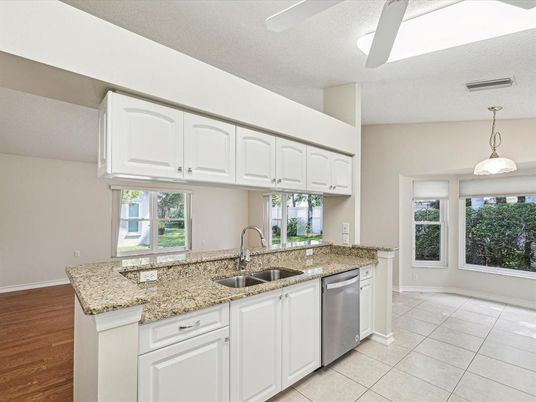 Interior, Kitchen, Pendant Lights, Wood Texture Flooring