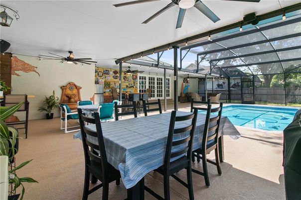 Dining room, Glass Ceilings, Interior, Pool, Sun Room