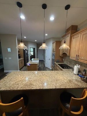 Interior, Kitchen, Pendant Lights, Recessed Lighting
