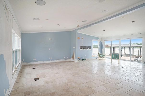 Empty room, Interior, Recessed Lighting