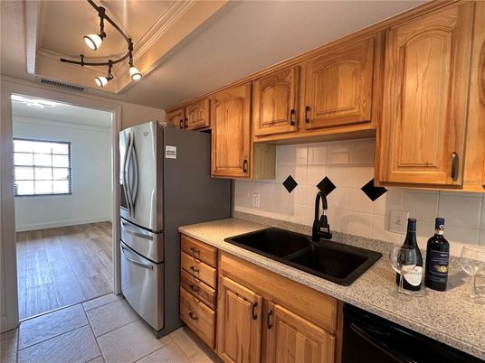 Interior, Kitchen, Wood Texture Flooring
