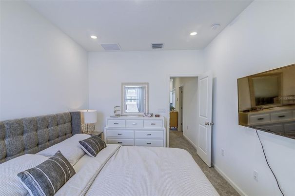 Bedroom, Interior, Recessed Lighting