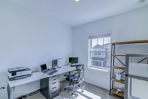 Home Office, Interior, Recessed Lighting