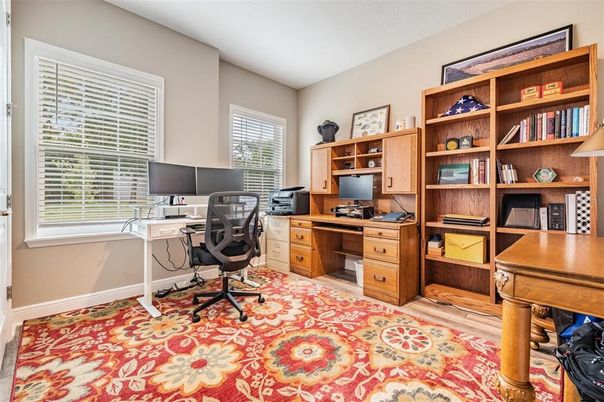 Home Office, Interior, Wood Texture Flooring