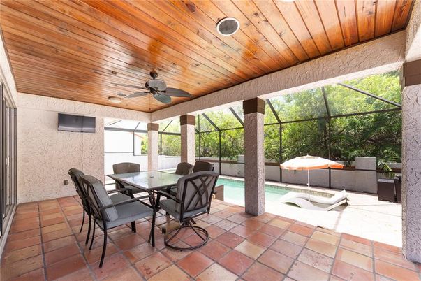 Dining room, Glass Ceilings, Interior, Pool, Sun Room, Wooden Ceilings
