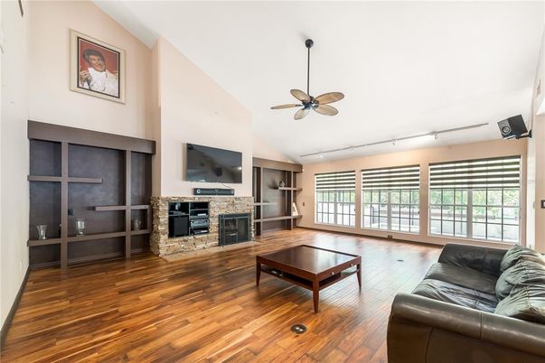 Fireplace, Interior, Living room, Wood Texture Flooring