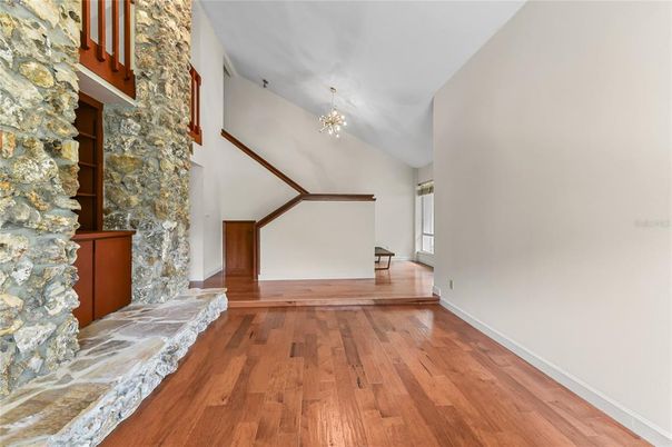 Chandelier, Interior, Wood Texture Flooring