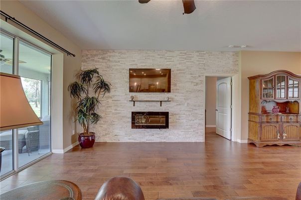 Fireplace, Interior, Stone Walls, Wood Texture Flooring