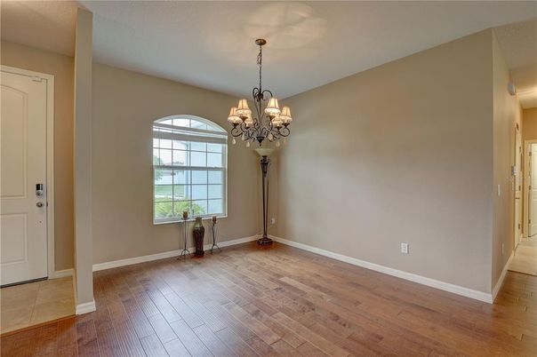 Chandelier, Empty room, Interior, Wood Texture Flooring