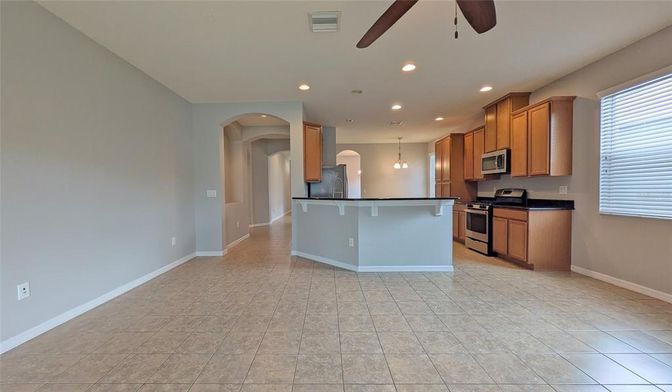 Interior, Kitchen, Pendant Lights, Recessed Lighting, Stainless Steel Appliances