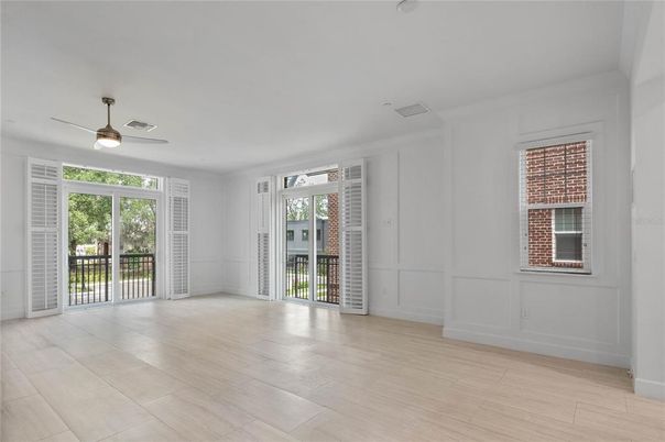 Empty room, Interior, Wood Texture Flooring