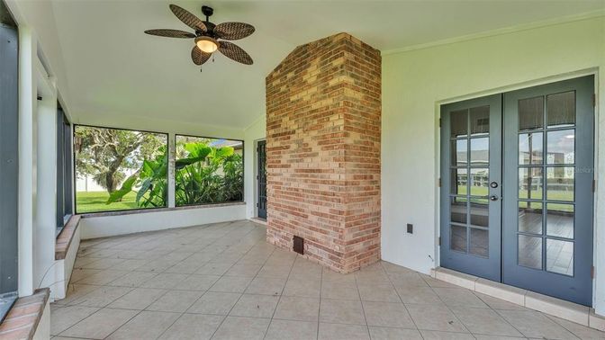 Empty room, Fireplace, Interior, Stone Walls