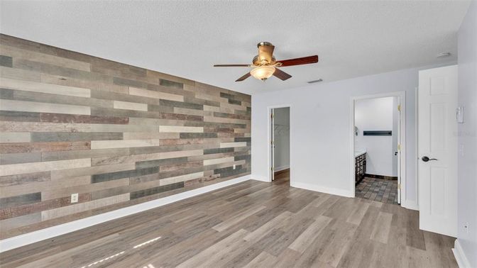 Empty room, Interior, Wood Texture Flooring, Wooden Walls