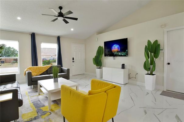 Interior, Living room, Marble, Recessed Lighting