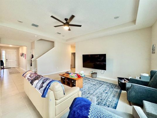 Interior, Living room, Recessed Lighting