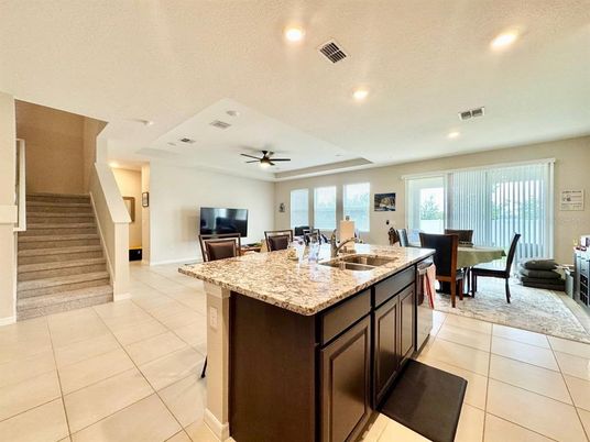 Dining room, Interior, Recessed Lighting